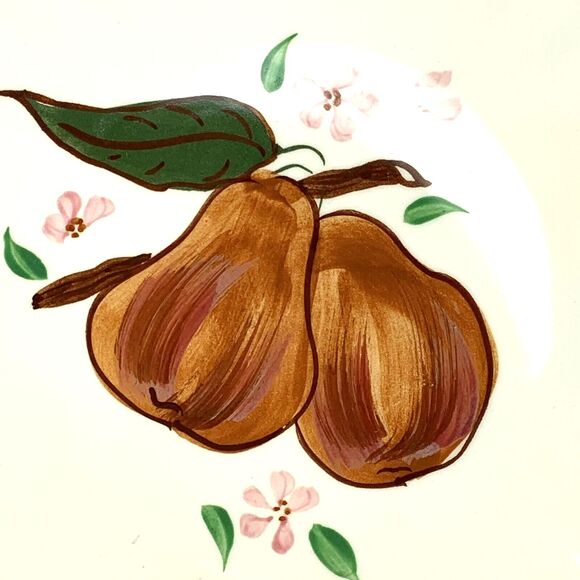 Blue Ridge 8.5" Plate Pears Country Fair Luncheon Southern Potteries Vintage USA - Picture 4 of 10